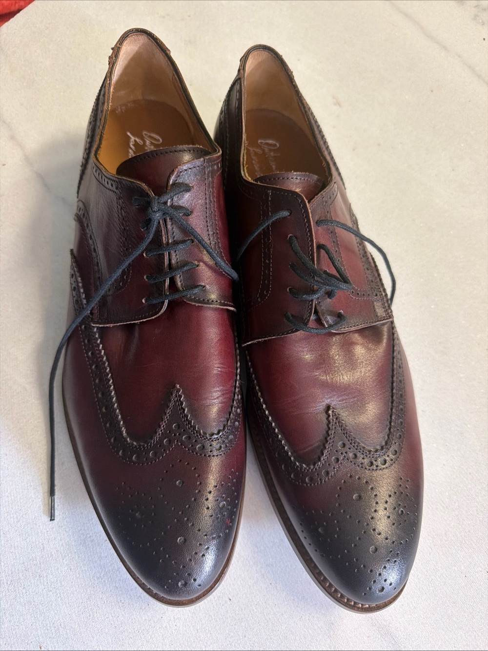 Antonio Maurizi Wingtip Leather Oxford Men's Size 45/ 11.5US -color: Barlo $475